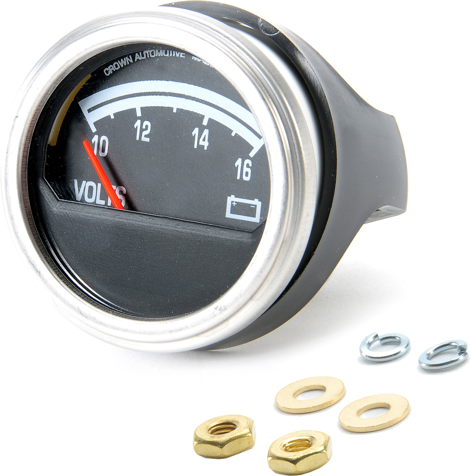 Voltmètre haut de gamme pour Jeep CJ6 et CJ8 - Finition acier chrome