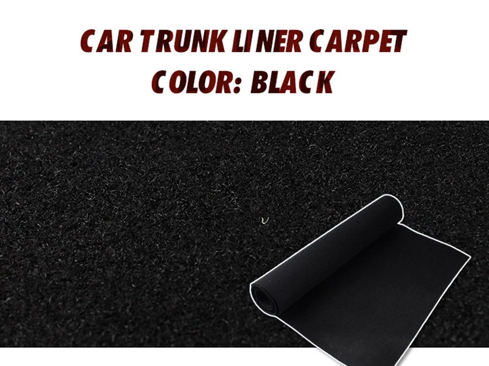 Duradero Negro 40"x79" Coche Vehículo Altavoz Caja Piso Alfombra Impermeable Alfombrilla Forro Foto 3 de 4