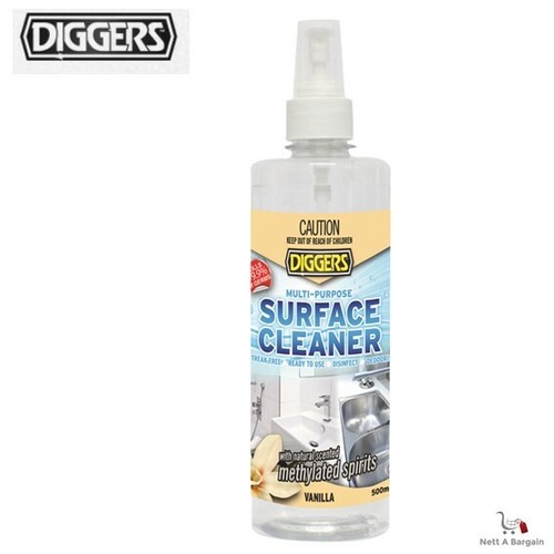 1 x 500ml Diggers Multi Purpose Methylated Spirits Cleaner Spray Bottle