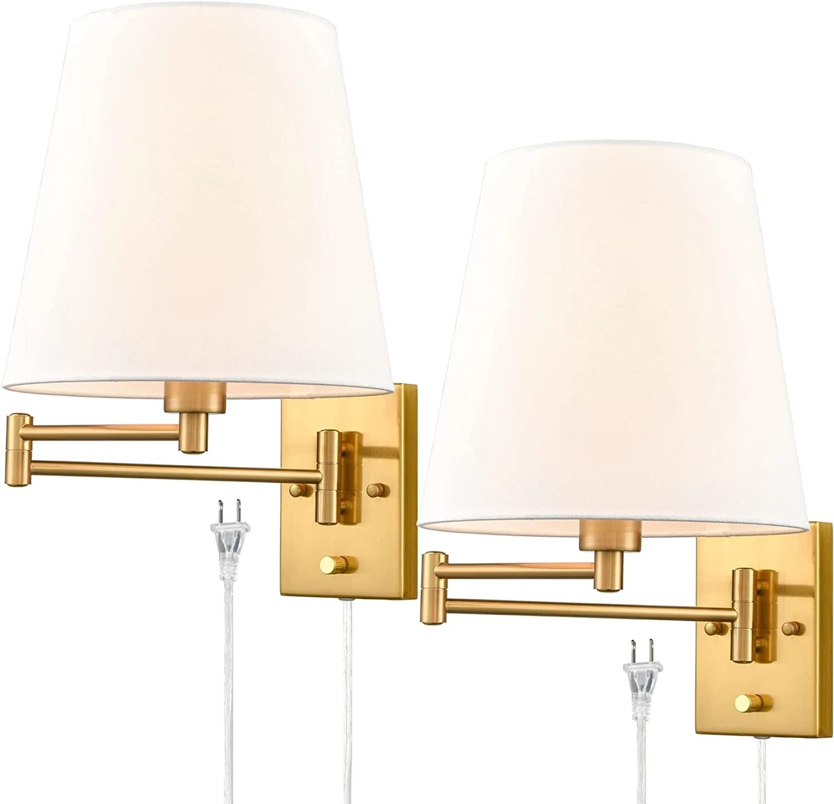 Gold wall sconce plug in deals