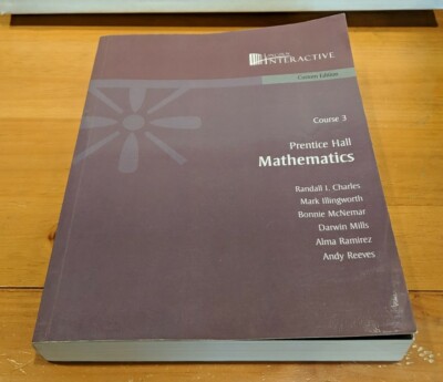 Prentice Hall Mathematics Course 3 Lincoln Interactive (2008, Paperback) GOOD+