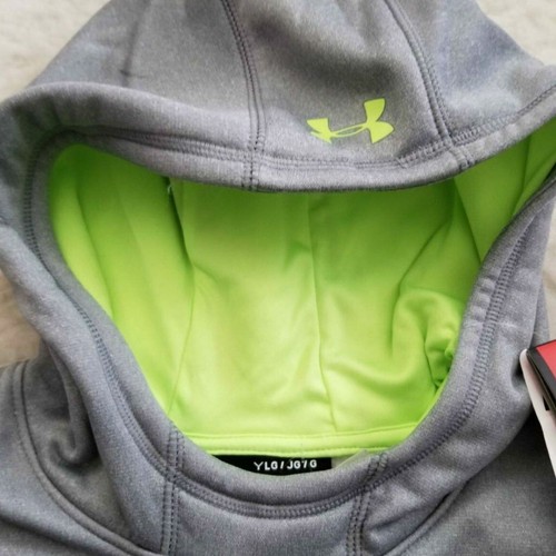 UNDER ARMOUR Storm Girls UA Fleece Big Logo Hoodie in Gray Size S (7-8) NEW - Picture 7 of 12