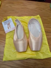 Gaynor Minden Pointe Shoes SC-6.5M3SDL Sculpted Yellow Bag Ballet Made in USA