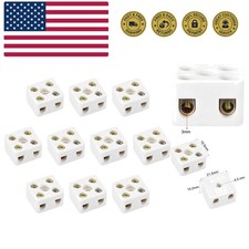 2 Way Ceramics Terminal Blocks High Temp Porcelain Ceramic Connectors 21.5x19...
