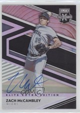 2020 Panini Elite Extra Edition Signatures Zach McCambley #75 Auto 0nr3