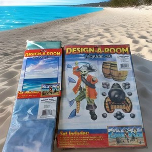 Pirate Party Decorations Ocean Sky And Captain Set Design A Room Wall Decoration