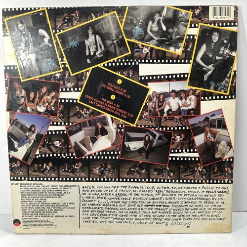 Metallica- Garage Days Re-Revisited 5.98 EP Vinyl 1987 1ST Press VG+ / VG - Picture 3 of 8