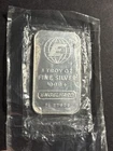 Vintage Engelhard Silver Bar 1 oz .999+ Fine GLOBE  Rare  Original Plastic