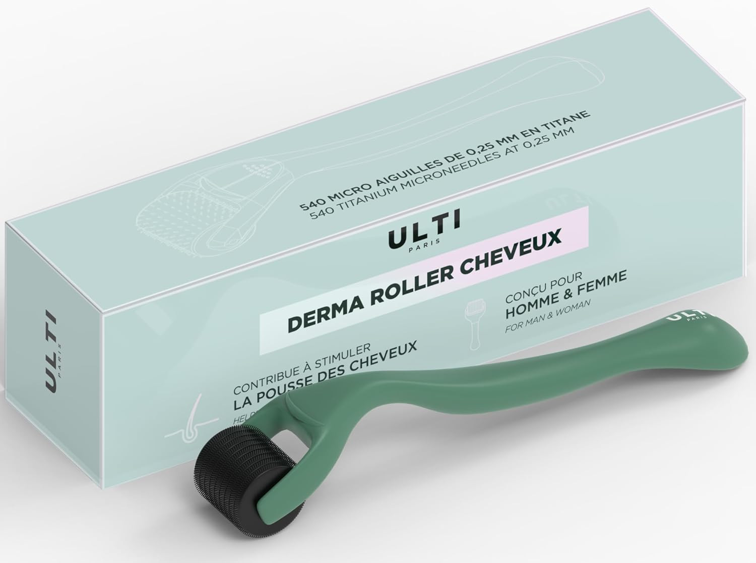 Dermaroller Capelli in Titanio - Rullo per Crescita Capelli - Prezzo Promo