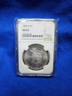 1885-O Morgan Silver Dollar $1 - NGC MS63 - 90% Silver