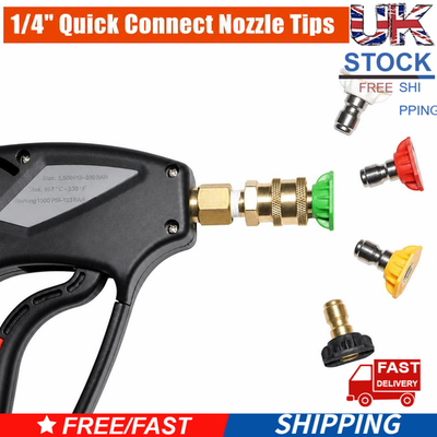 #ad 5PCS Pressure Washer Spray Nozzle Set Quick Connect 1 4quot; High Power Tips Sets $7.90