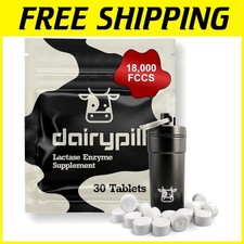 High-Potency Lactase Enzyme Pills, 18,000 FCCs, 30 Count