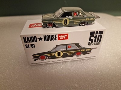 Kaido House MiniGT 1/64 Datsun 510 Pro Street SK510 Green KHMG001 S1/01 First Ka