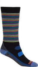 Burton Merino Wool Performance Midweight Socks Stripes Size Medium Fit Youth 2-4