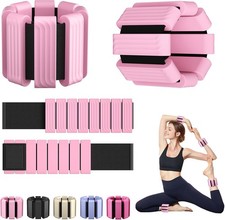Pilates Wrist Ankle Weights 2 lbs Adjustable Bangles Set of 2