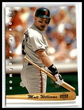Matt Williams 1993 Upper Deck Home Run Heroes #HR21 San Francisco Giants