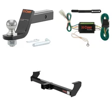 CURT Tow Cargo Package Trailer Hitch, Wiring Harness, 45056 2in Ball Mount 13517