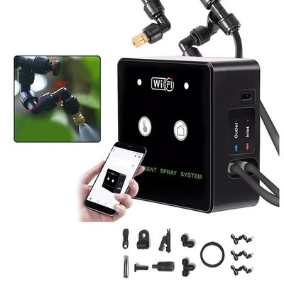 360 Degree Rotating Terrarium Sprayer with Smart WiFi Mist Control System