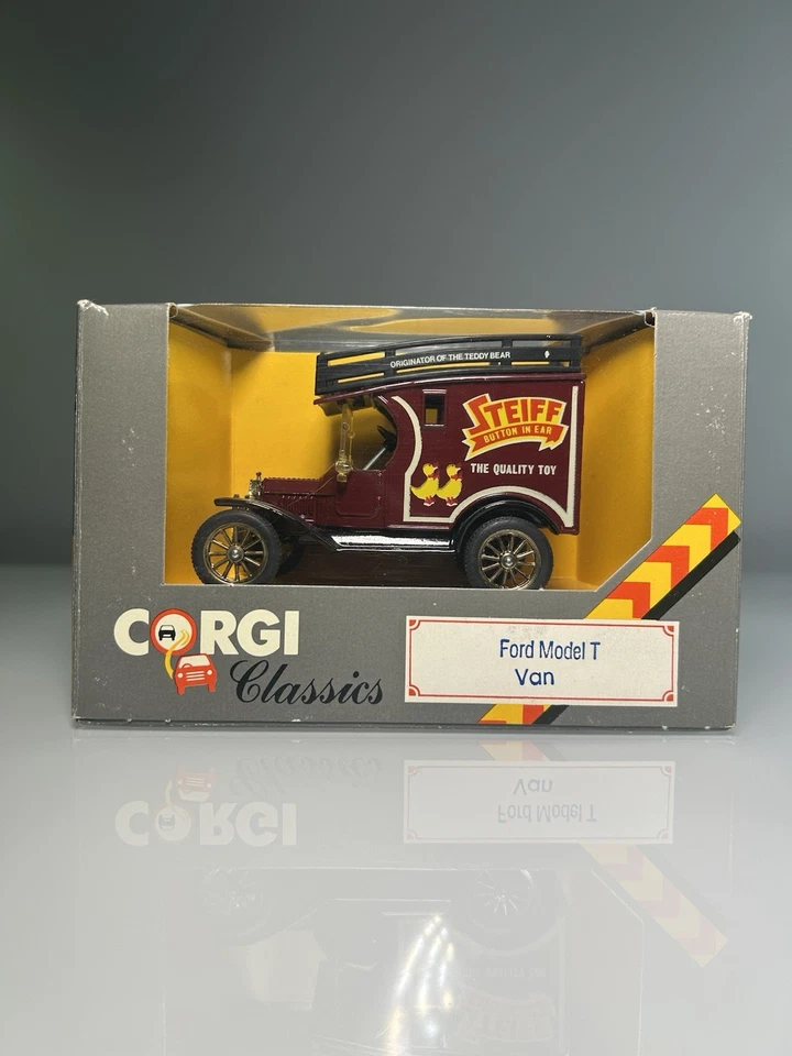 1986 Corgi Classics STEIFF Ford Model T Van C865/11 Die Cast Model Great Britain - Image 2 of 4