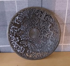 Antique Coalbrookdale Cast Iron Calling Card Plate Or Fruit Bowl