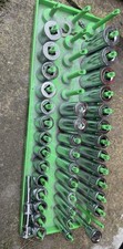 Mac Tools Socket Set 3/8 1/2  Extra Grip Sockets  Plus Snap On Socket Holder