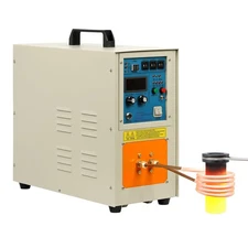 15 KW 3992℉/2200℃ 220V 30-100 KHz High Frequency Induction Heater Furnace