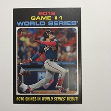 2020 Topps Heritage - World Series Highlights Juan Soto #327
