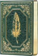 Vintage Leather Journal for Women Men 200 Pages Gold Edge Hardcover Journaling N