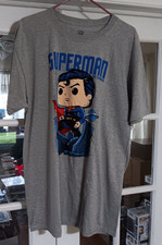 Superman T Shirt - X-large - Gray - Never Worn - Funko Pop Tees