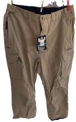 TRESPASS ACKNOWLED GEMENT MENS TRS PANTS WINDPROOF/WATERPROOF (XL) FAWN NEW TAGS