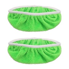 2Pcs 10x4.5" Microfiber Mop Pads, Reusable Flat Mop Pads Refills, Green