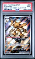 2025 POKEMON MEP EN-ME BLACK STAR PROMO #009 ALAKAZAM PSA 9