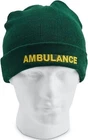 AMBULANCE Beanie  Woolly Hat (GREEN) for Paramedic St John Medic EMT 999 Nurse