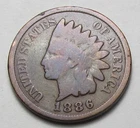 1886 T2 INDIAN HEAD CENT, VERY NICE TOUGHER COIN!!!!(A1)