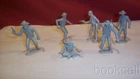 LOT OF 6 ORIGINAL & VINTAGE 1960 MARX GUNSMOKE 54MM SP GRAY TRAPPERS AND MINERS