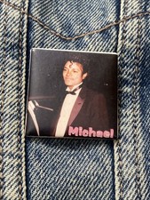 Michael Jackson Pinback Vintage Button Badge Music Pin 80s Retro #049