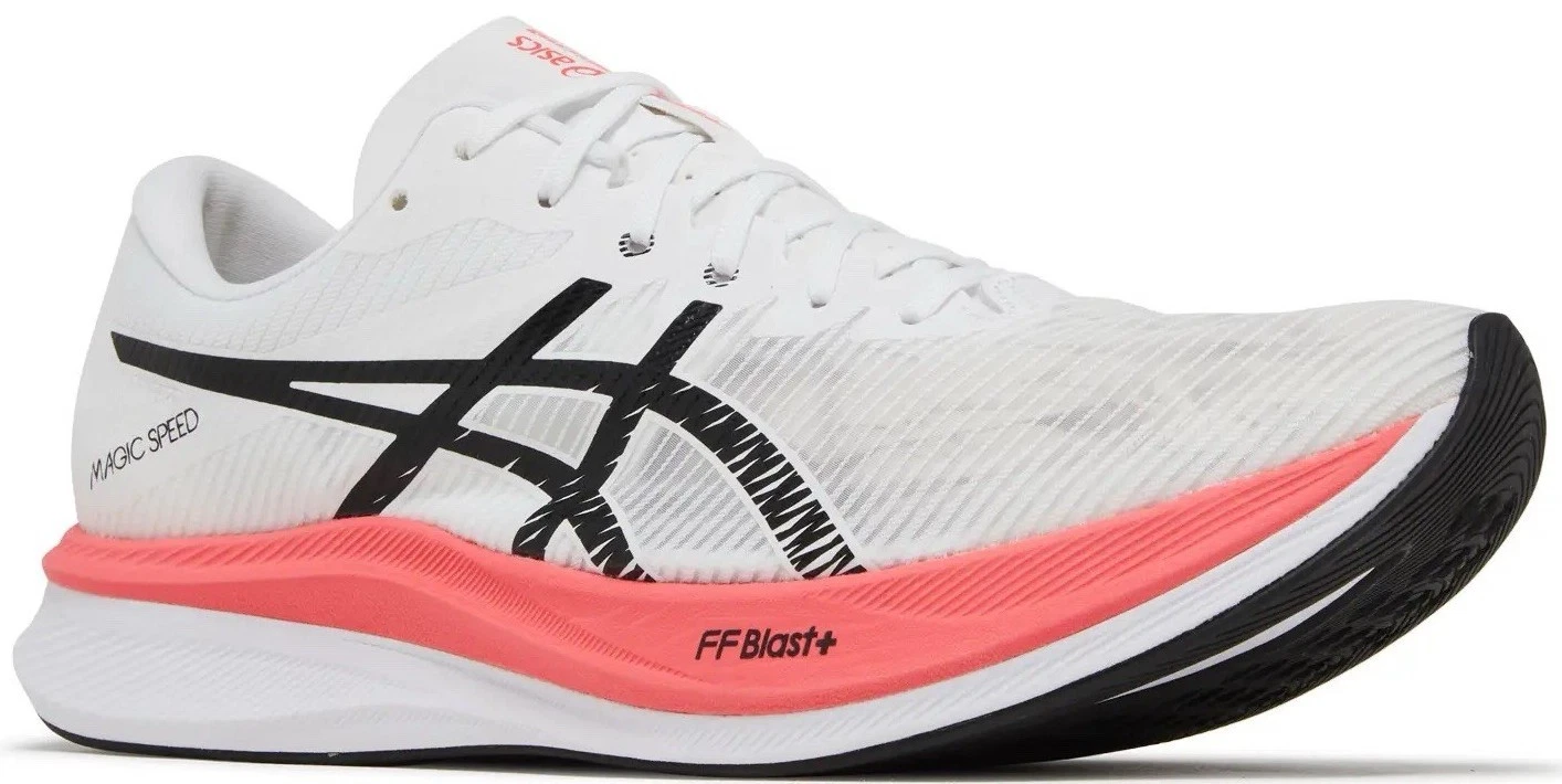 ASICS Magic Speed Mens Sunrise Red White Running Shoes Sneakers Size 10.5 M ASICS HYPER SPEED 1011B025 600 Sunrise Red White Running  main image 3
