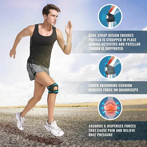 Knee Brace Support Neoprene Patella Stabilizing Compression Straps Adjustable US - Picture 3 of 13