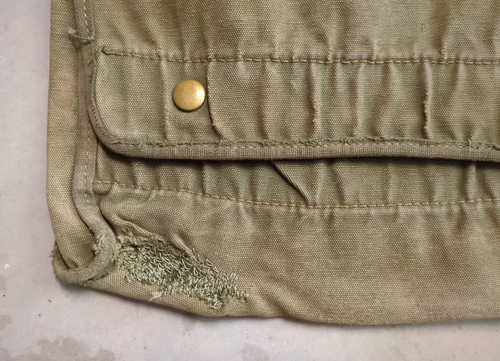 Vintage US Military Surplus Map & Photograph Case / Bag / Pouch, Canvas OD Green - Picture 2 of 11