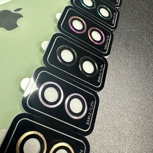 for Samsung Galaxy Z Flip 6/5 5G Metal Camera Lens Glass Ring Protector Cover - 第 12/20 張圖片