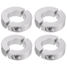 4pcs Double Split Shaft Collar 25mm Bore Clamp-On Collars 45mm OD 12mm Width