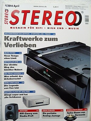  STEREO 4/14,GRYPHON DIABLO.TRIGON EPILOG,SYMPHONIC LINE RG 9 HD,GENELEC M 040 A