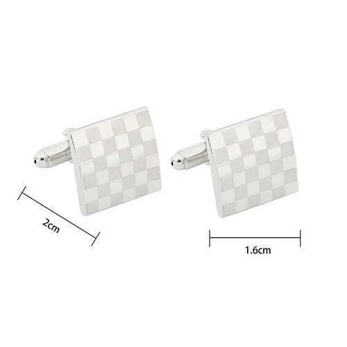 MEN'S SILVER CUFFLINKS STAINLESS STEEL MENS WEDDING CUFF LINKS PRESENTS - Picture 13 of 13