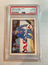 MATS SUNDIN, 1991 O-Pee-Chee #219, PSA 10 (POP 4)