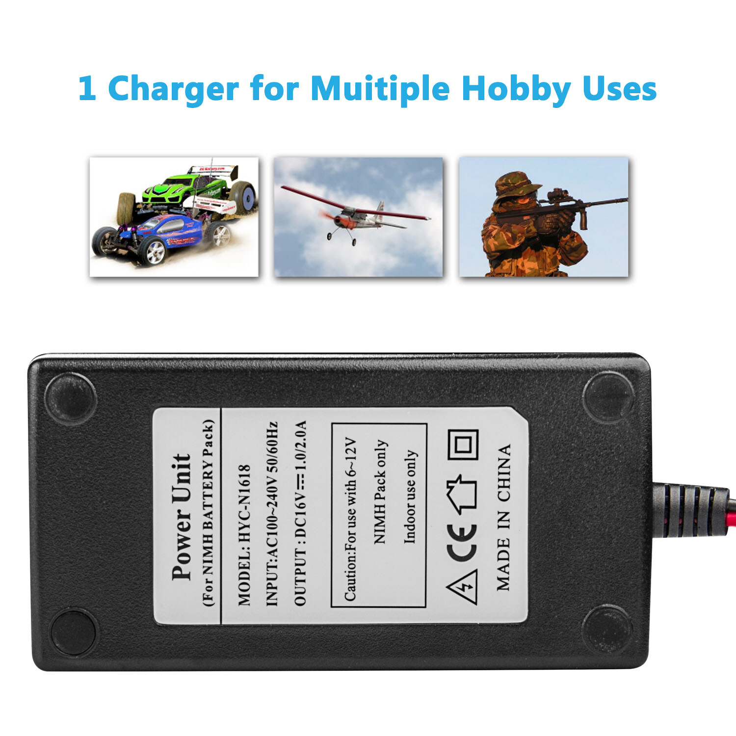 NiMH/NiCd 6V-12V Battery Packs,remote toys,RC Car Universal RC Battery Charger 