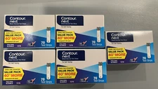 Contour Next Blood Glucose 350 Test Strips (5 Boxes Of 70 Ct) Exp: 02/28/2027