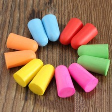 10 Pairs Soft Foam Ear Plugs Tapered Travel Sleep Noise Prevention Earplugs