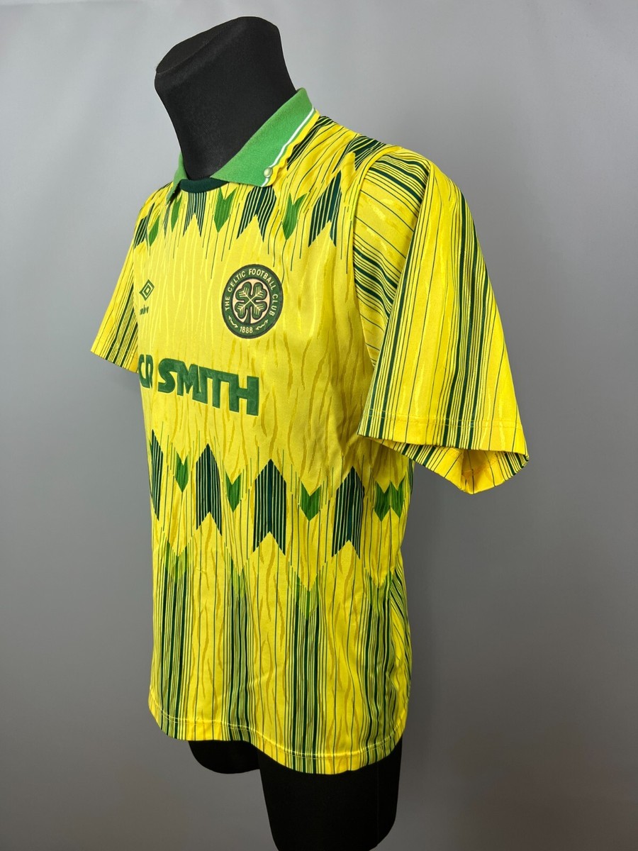 Celtic FC Umbro ユニフォーム89-91 CELTIC 1989 1991 AWAY SHIRT VINTAGE FOOTBALL SOCCER JERSEY