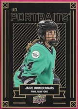 2024-25 Upper Deck PWHL Hockey JAIME BOURBONNAIS #P-11 UD Portraits Gold 196/299