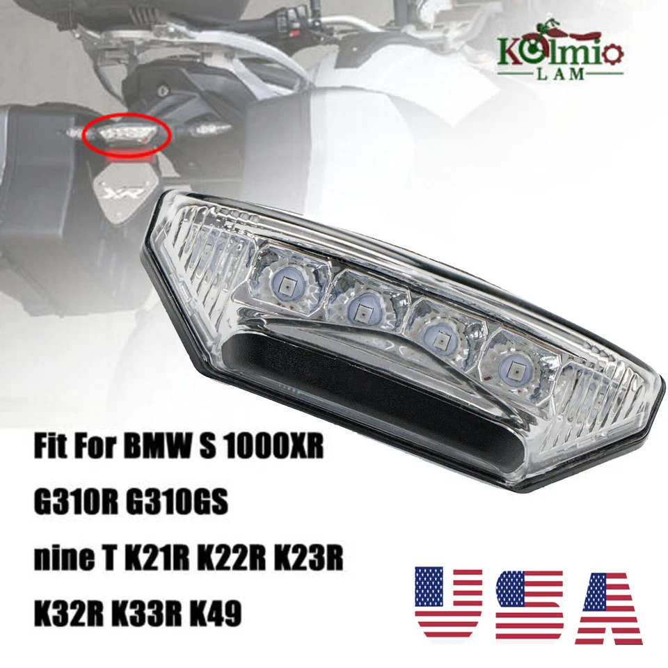 Luz trasera LED de matrícula apta para BMW G310R G310GS S1000XR Nine T  Foto 3 de 4